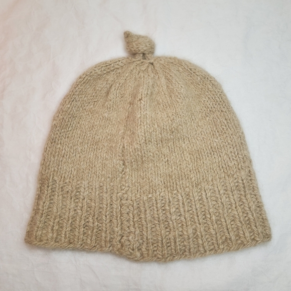 cashmere angora knit hat - Picture 3 of 6
